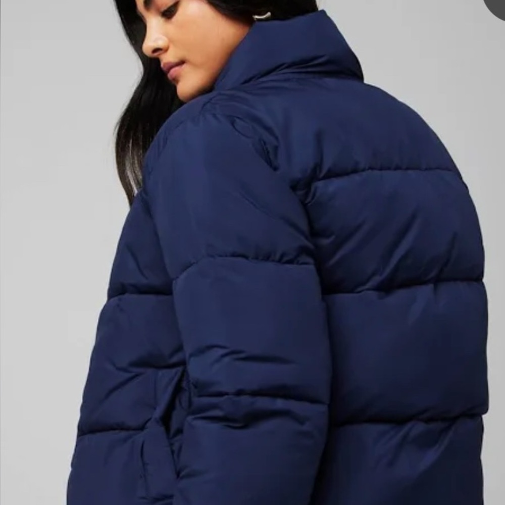 Fabletics Blue  Puffer Jacket - Picture 2 of 5